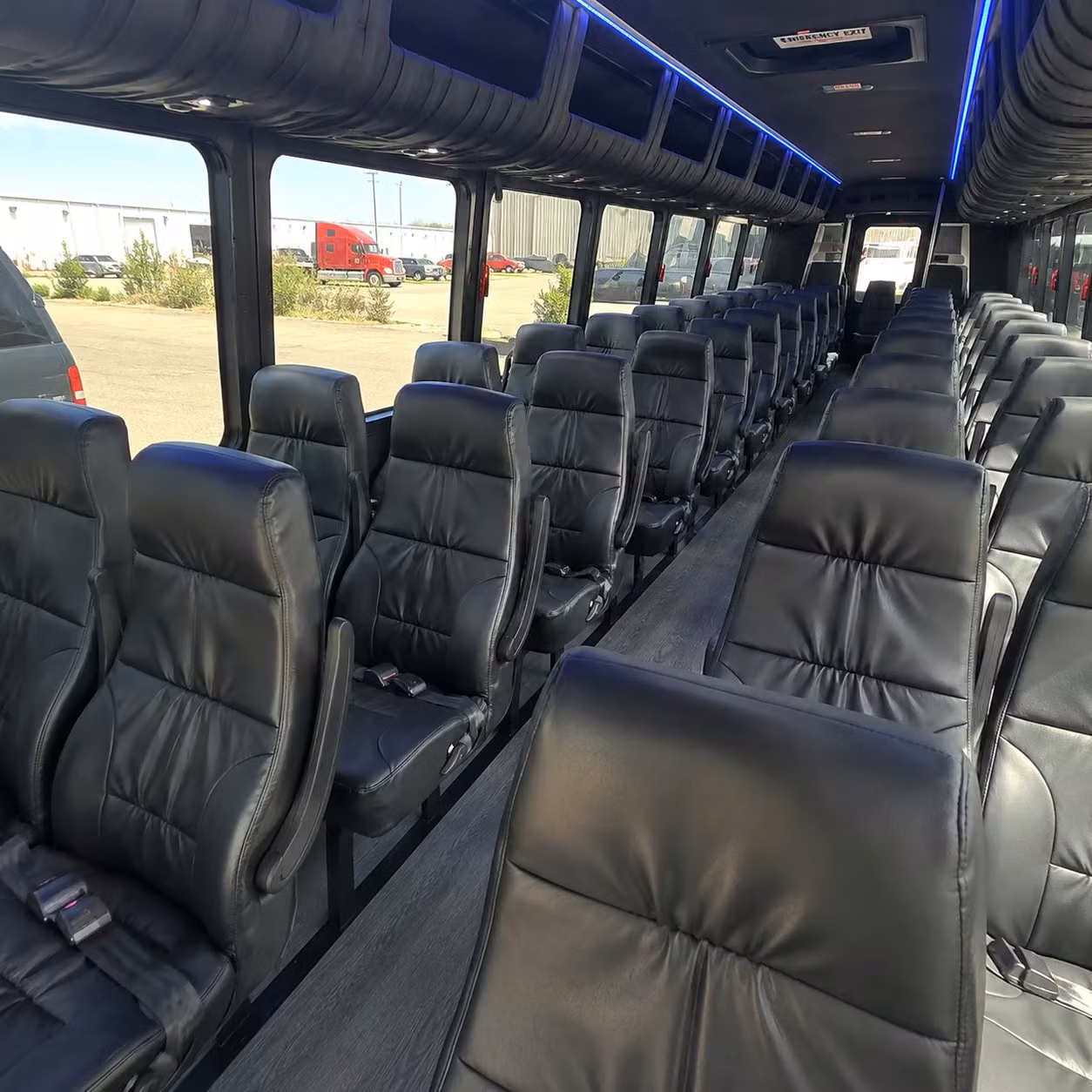 35 passenger minibus interior