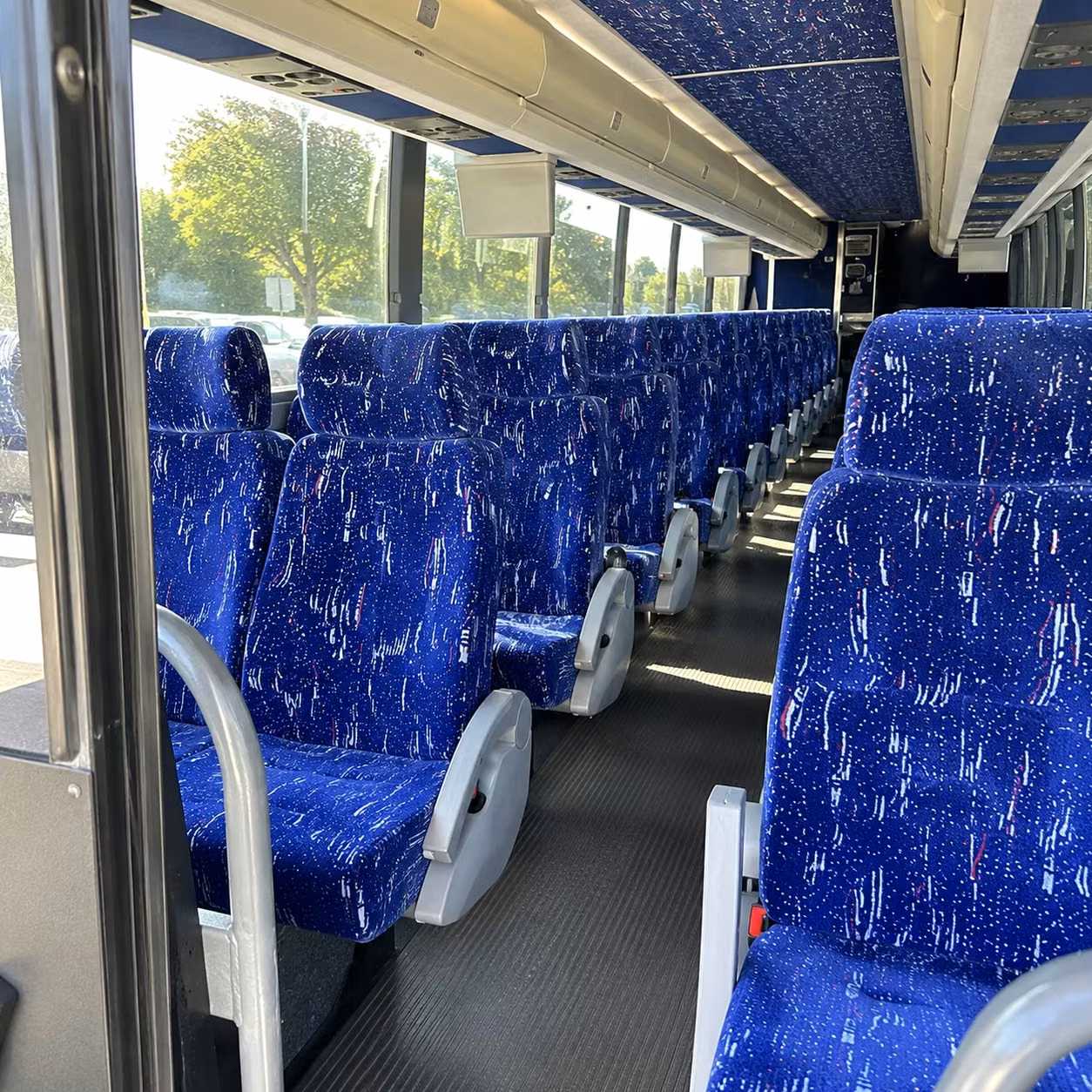 troy charter bus interior